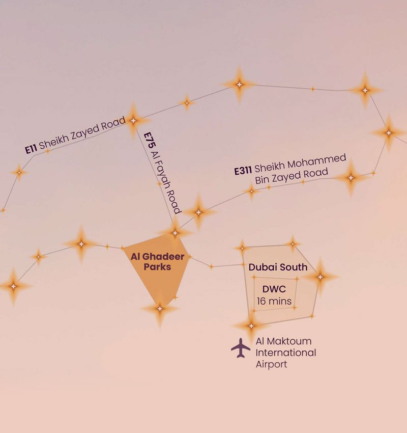 Al Ghadeer Parks Abu Location